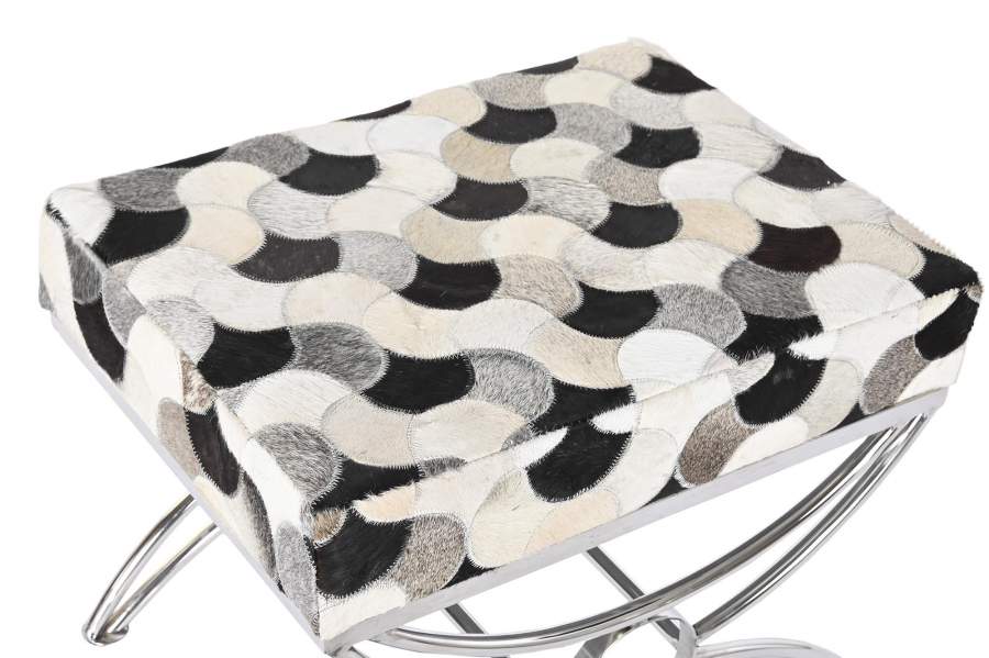 Descalzadora Acero Piel 53X40X43 Rombos Negro