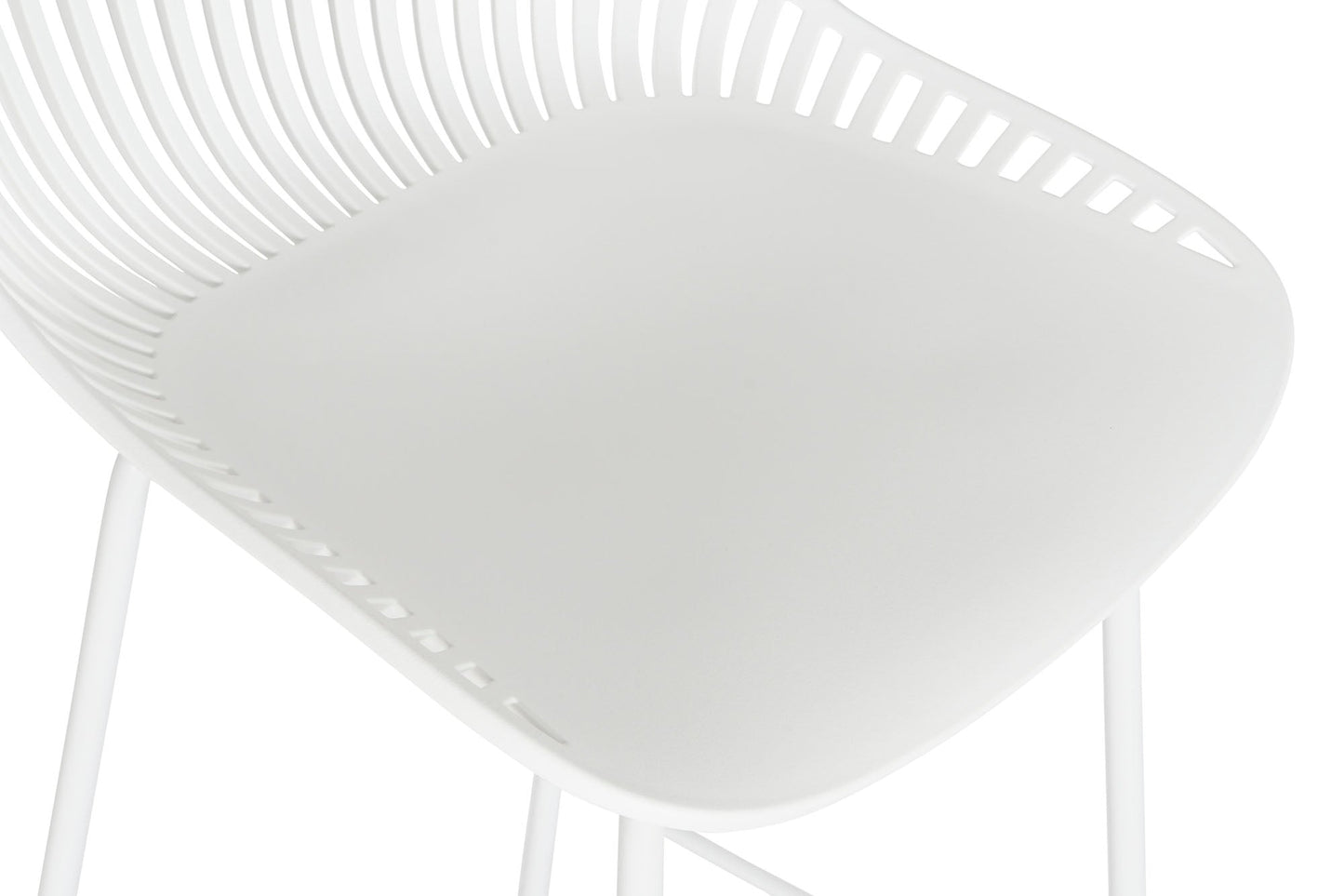 Taburete Pp Metal 44X46X94 Blanco