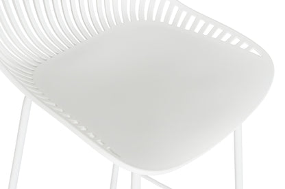 Taburete Pp Metal 44X46X94 Blanco