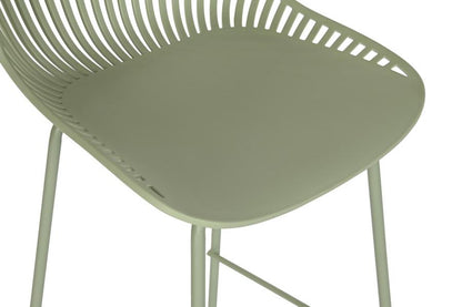 Taburete Pp Metal 44X44X94 Verde Menta
