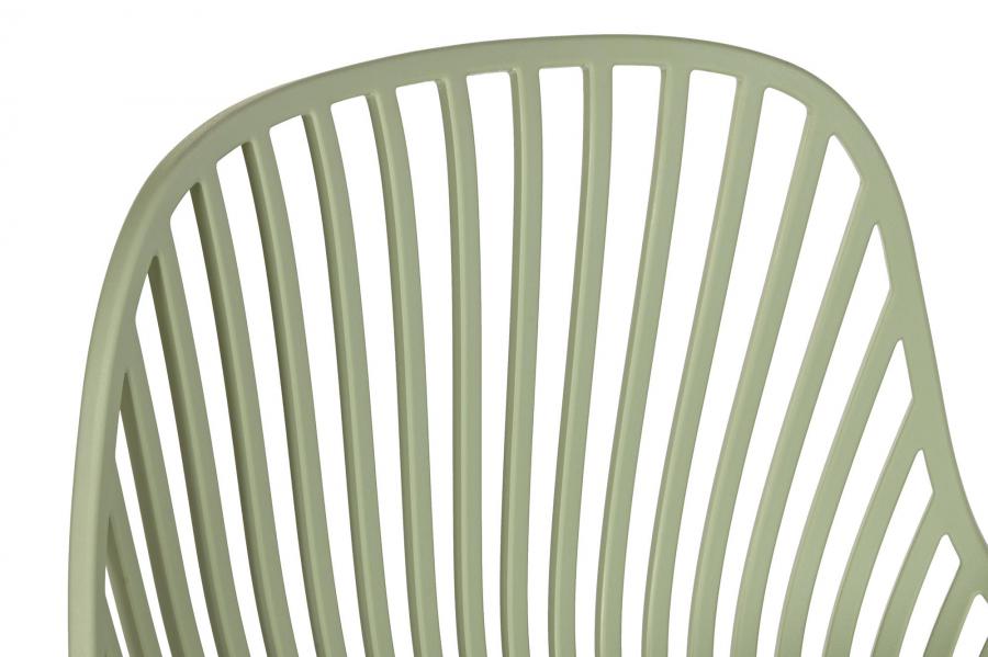 Taburete Pp Metal 44X44X94 Verde Menta