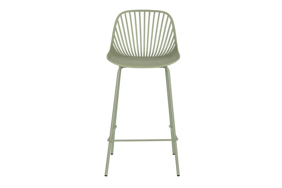 Taburete Pp Metal 44X44X94 Verde Menta