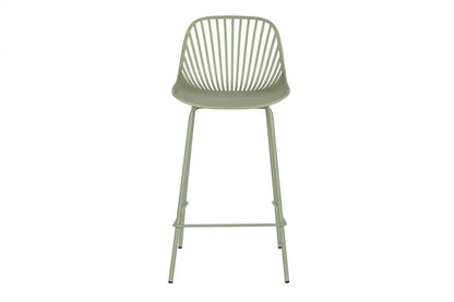Taburete Pp Metal 44X44X94 Verde Menta