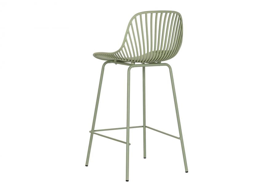 Taburete Pp Metal 44X44X94 Verde Menta