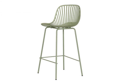 Taburete Pp Metal 44X44X94 Verde Menta