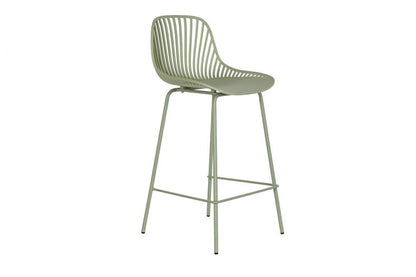 Taburete Pp Metal 44X44X94 Verde Menta