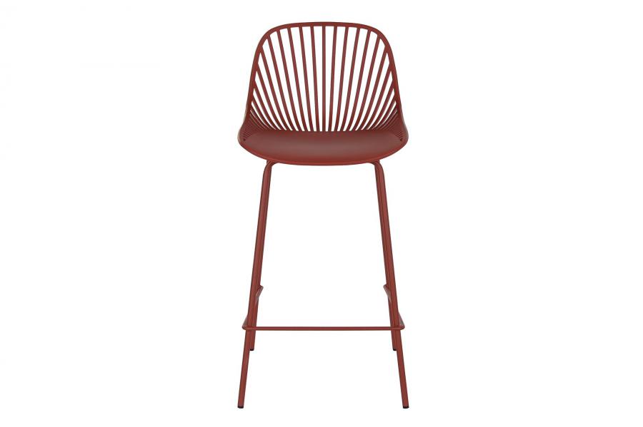 Taburete Pp Metal 44X44X94 Terracota