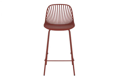 Taburete Pp Metal 44X44X94 Terracota