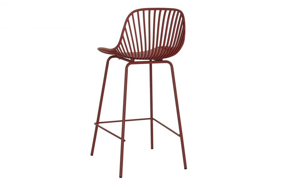 Taburete Pp Metal 44X44X94 Terracota