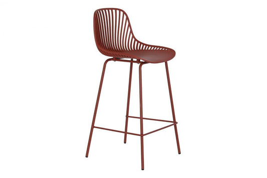 Taburete Pp Metal 44X44X94 Terracota