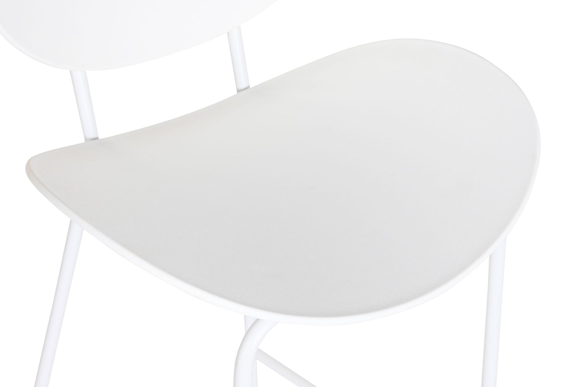Taburete Pp Metal 50X51X104 Blanco
