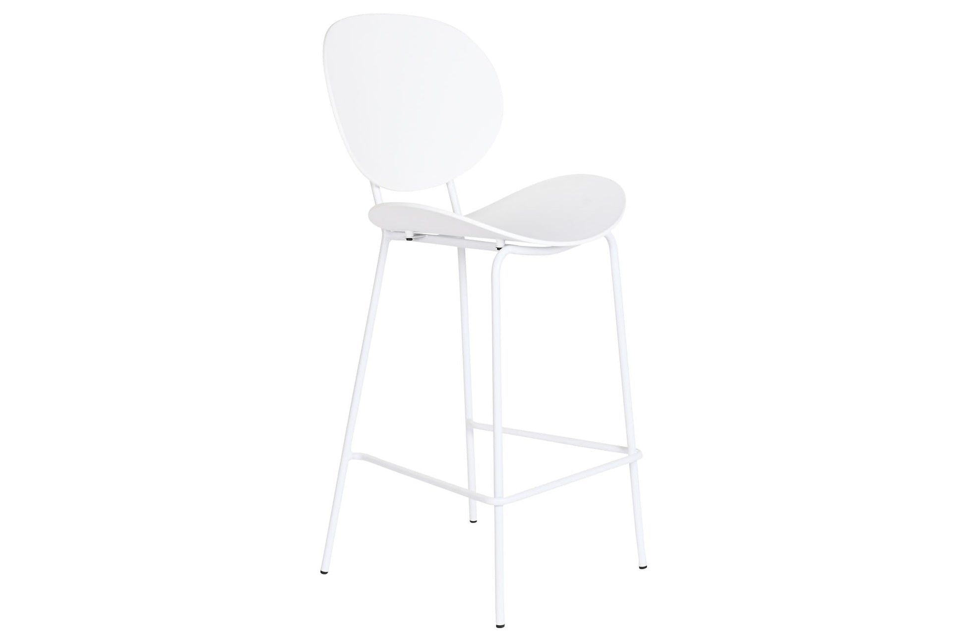 Taburete Pp Metal 50X51X104 Blanco