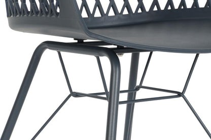 Silla Pp Metal 57X57X80_5 Azul Marino