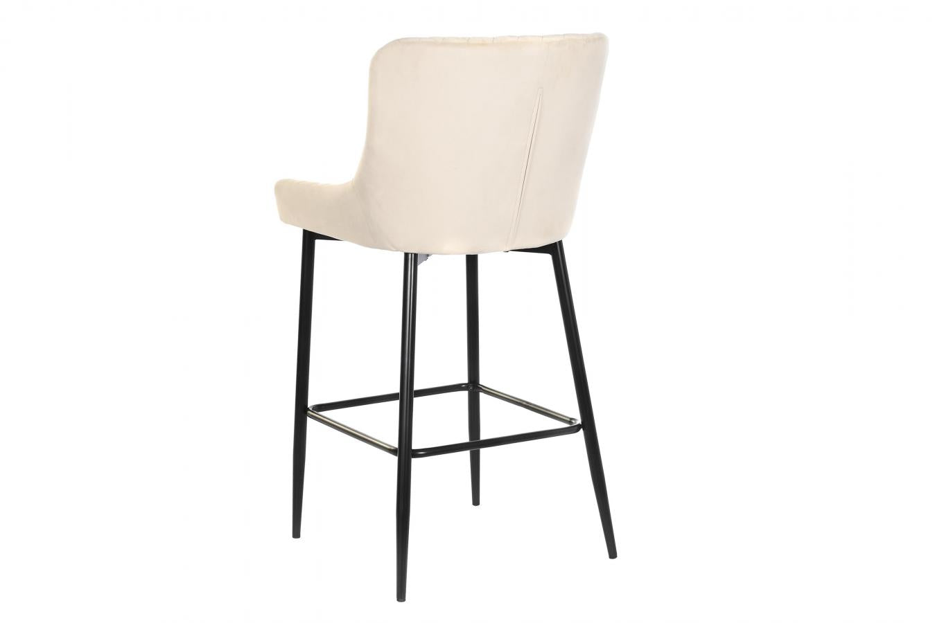 Taburete Poliester Metal 48X55X100 Rombo Beige