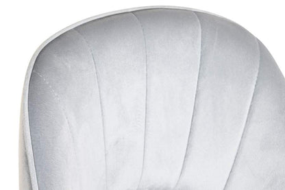 Taburete Poliester Metal 48X53X109 Terciopelo Gris