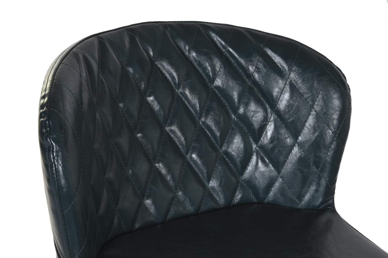 Taburete Pu Metal 40X42_5X81_5 Azul Petroleo