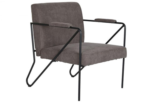 Butaca Poliester Metal 64X69_5X76 Gris