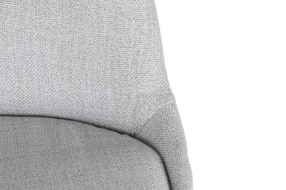 Silla Roble Poliester 48X55X84 Gris Claro