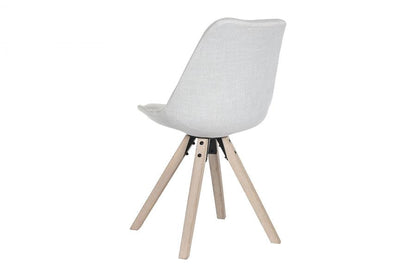 Silla Roble Poliester 48X55X84 Gris Claro