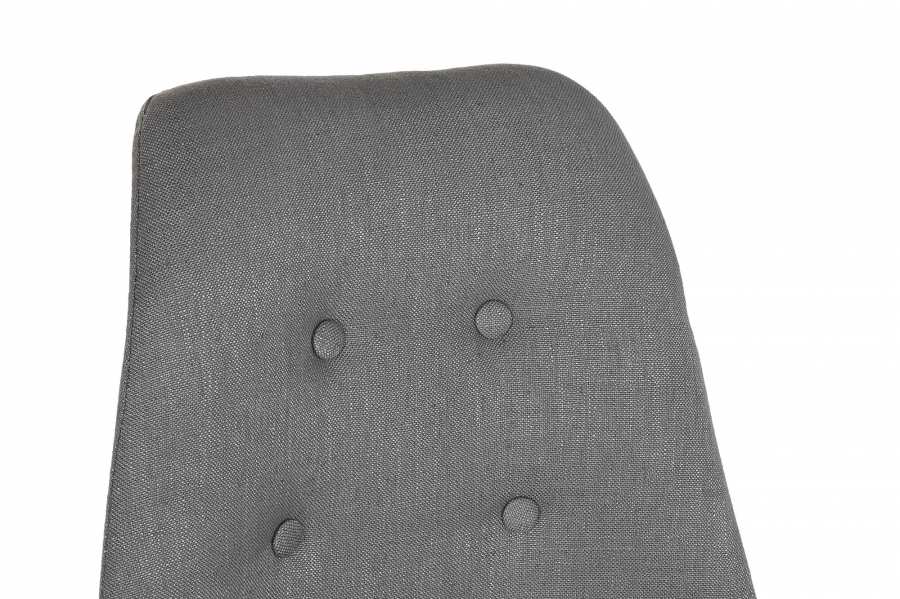 Silla Roble Poliester 48X44X84 Gris Oscuro