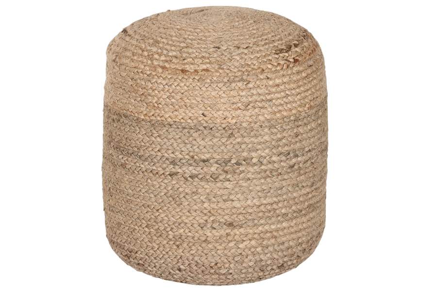 Reposapies Yute Eucalipto 40X40X45 Natural Marron