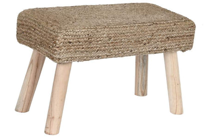 Reposapies Yute Eucalipto 62X30X39 Natural Marron