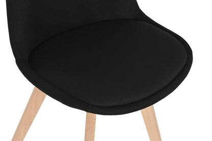 Silla Poliester Haya 48X56X83 Acolchado Negro