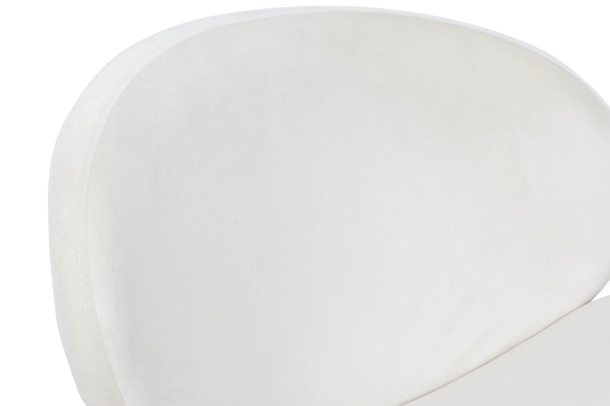 Silla Poliester Metal 63X57X73 Terciopelo Blanco