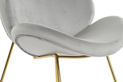 Silla Poliester Metal 62X58X73 Terciopelo