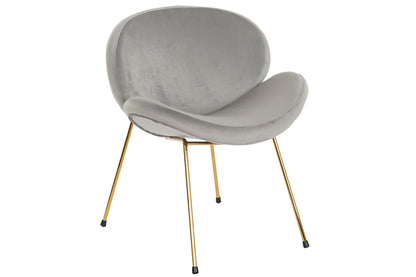 Silla Poliester Metal 62X58X73 Terciopelo
