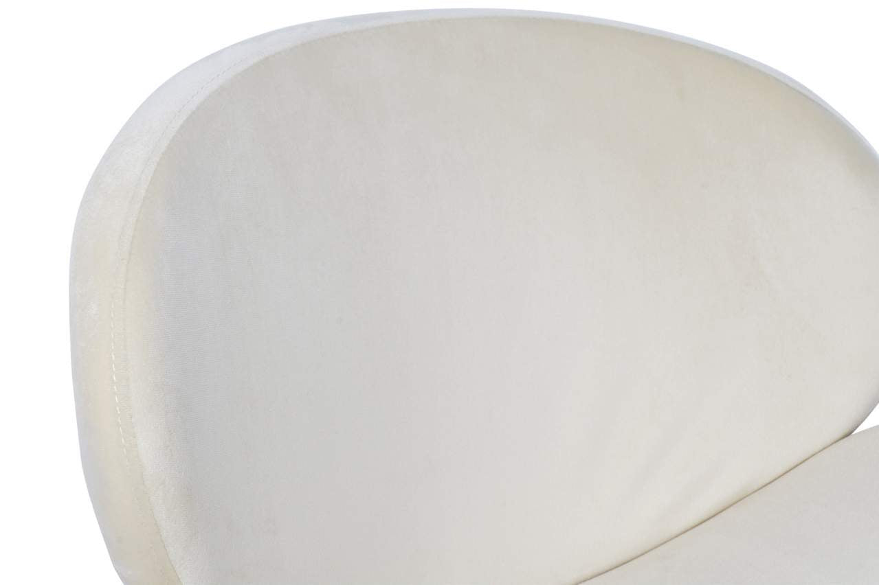 Silla Poliester Metal 63X57X73 Terciopelo Beige