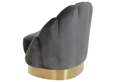 Butaca Poliester Metal 86X80X85 Gris Oscuro