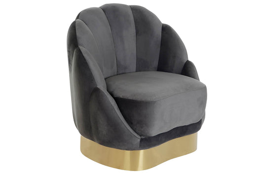 Butaca Poliester Metal 86X80X85 Gris Oscuro
