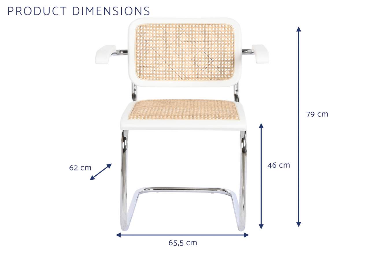 Silla Olmo Ratan 65_5X62X79 Blanco