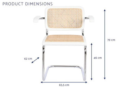 Silla Olmo Ratan 65_5X62X79 Blanco