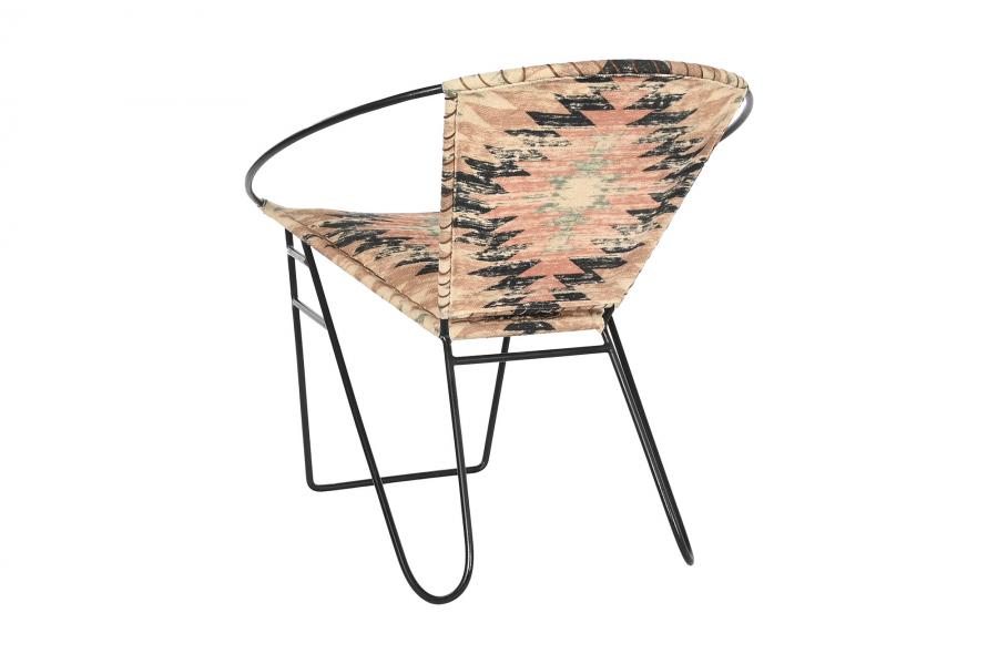 Silla Kilim Metal 76X76X63 Multicolor