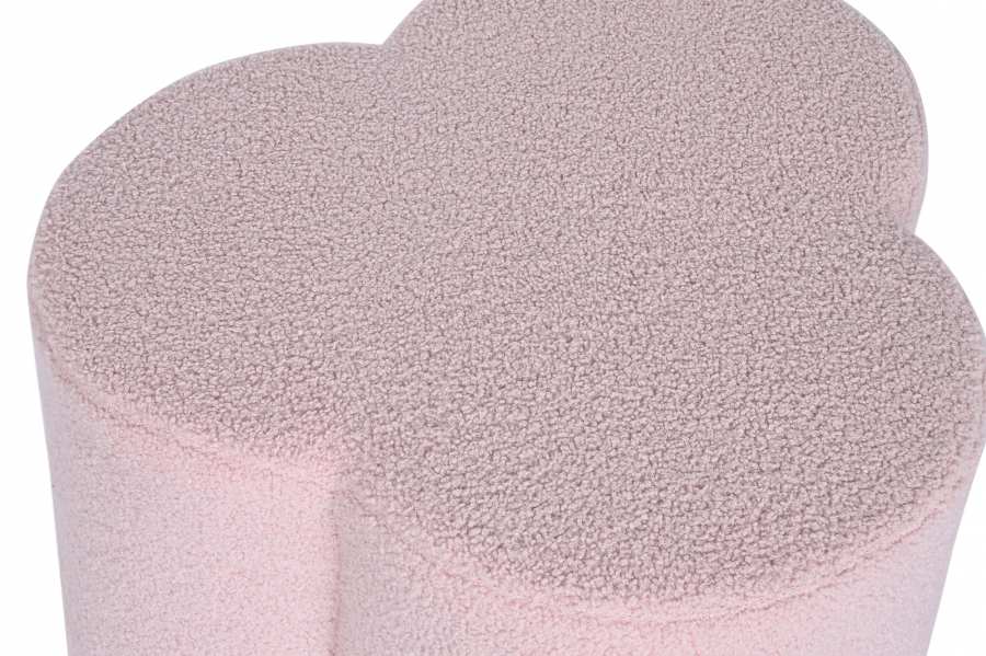 Reposapies Poliester 53X53X40 Borreguito Rosa