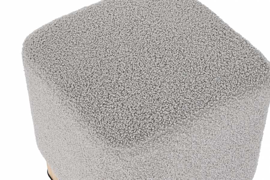 Reposapies Poliester 38X38X40 Borreguito Gris