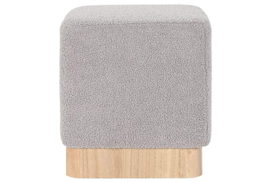 Reposapies Poliester 38X38X40 Borreguito Gris