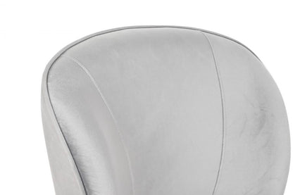 Butaca Poliester Madera 59X66X76 Terciopelo Gris