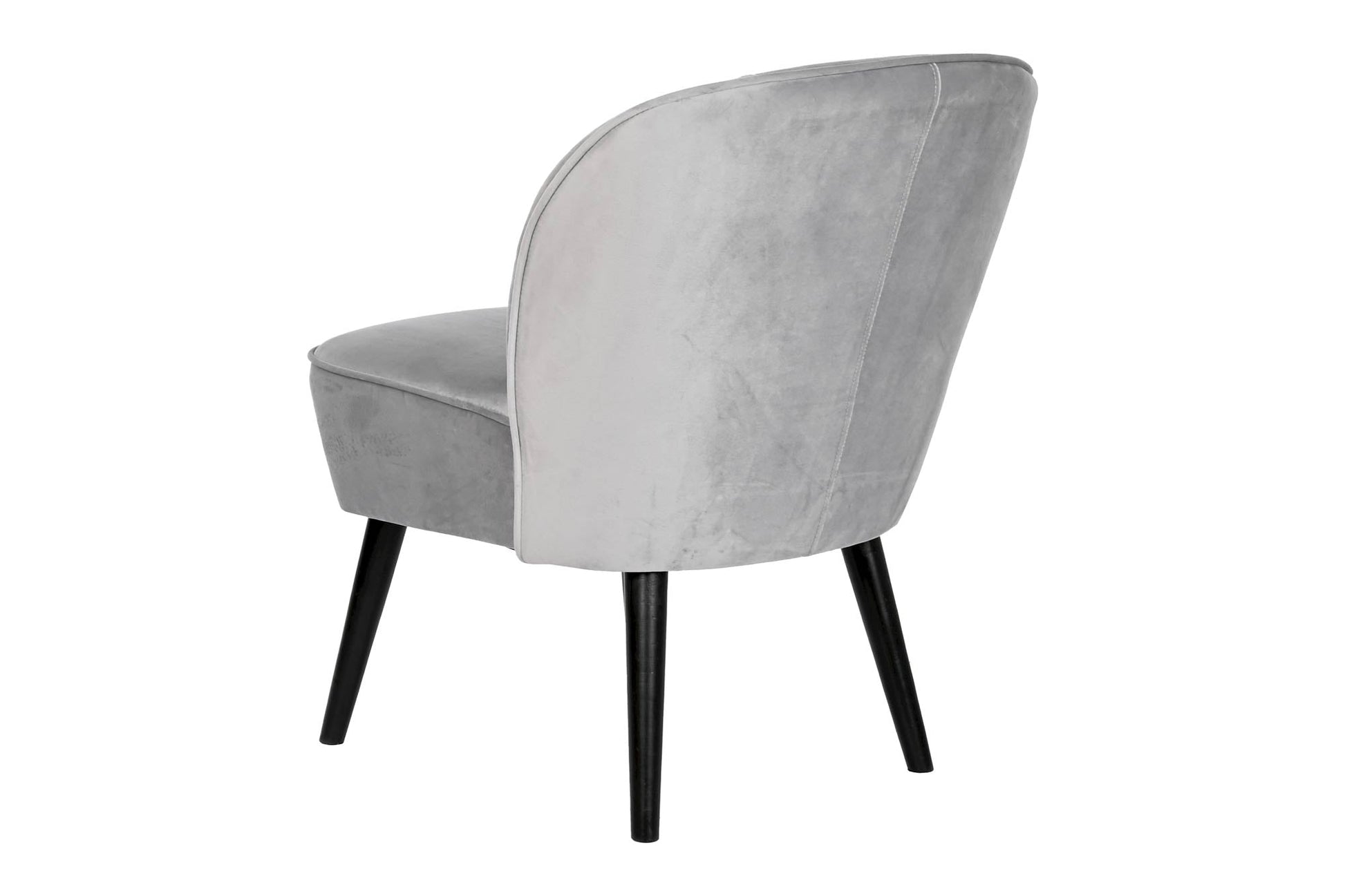 Butaca Poliester Madera 59X66X76 Terciopelo Gris
