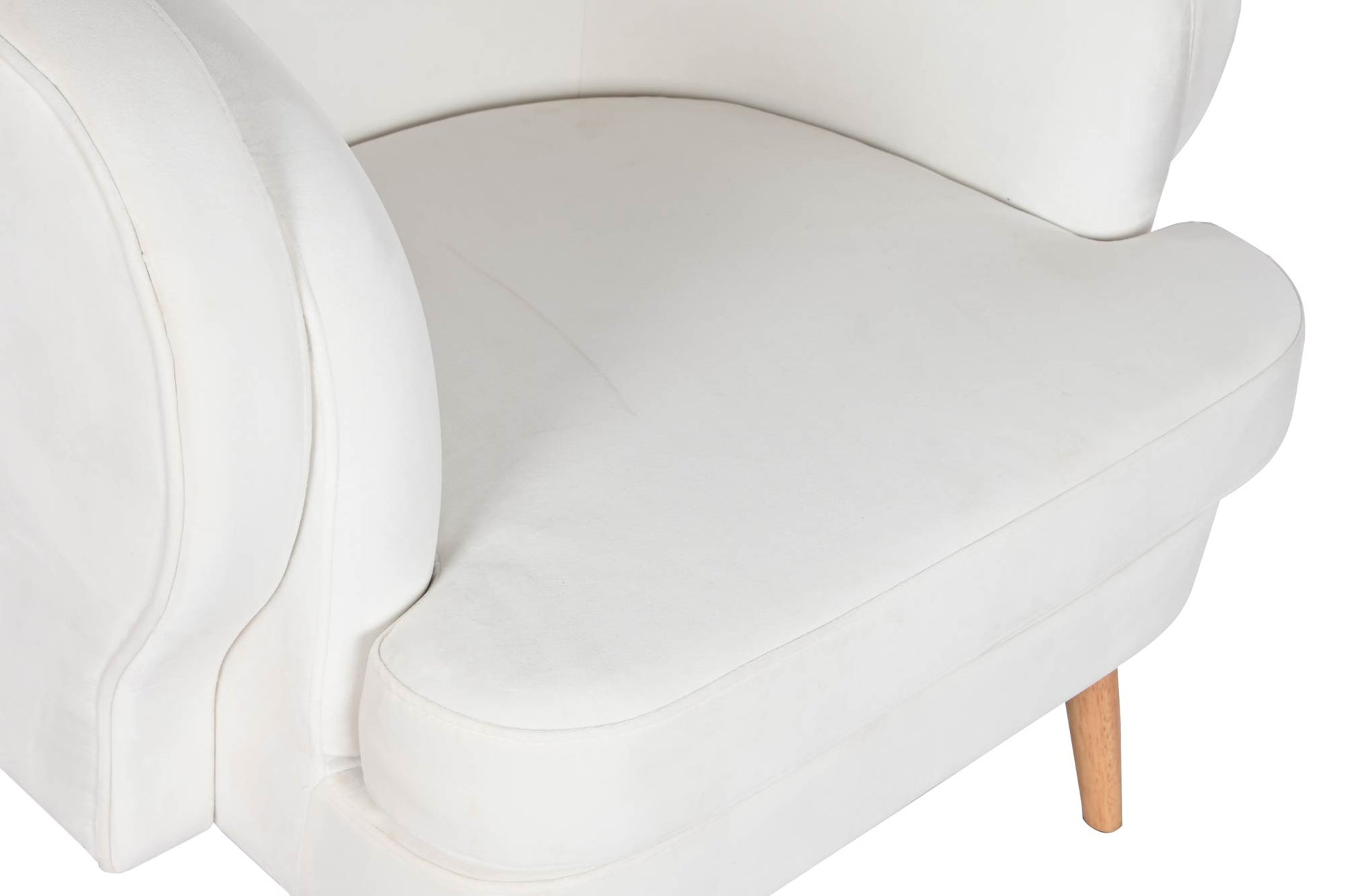Butaca Poliester Madera 91X80X78 Blanco