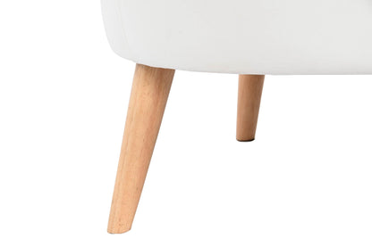 Butaca Poliester Madera 91X80X78 Blanco