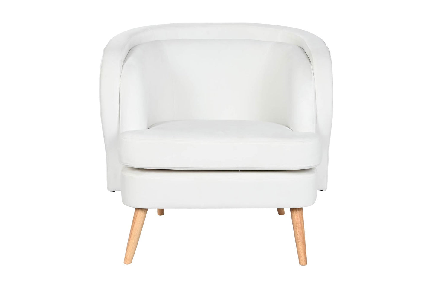 Butaca Poliester Madera 91X80X78 Blanco