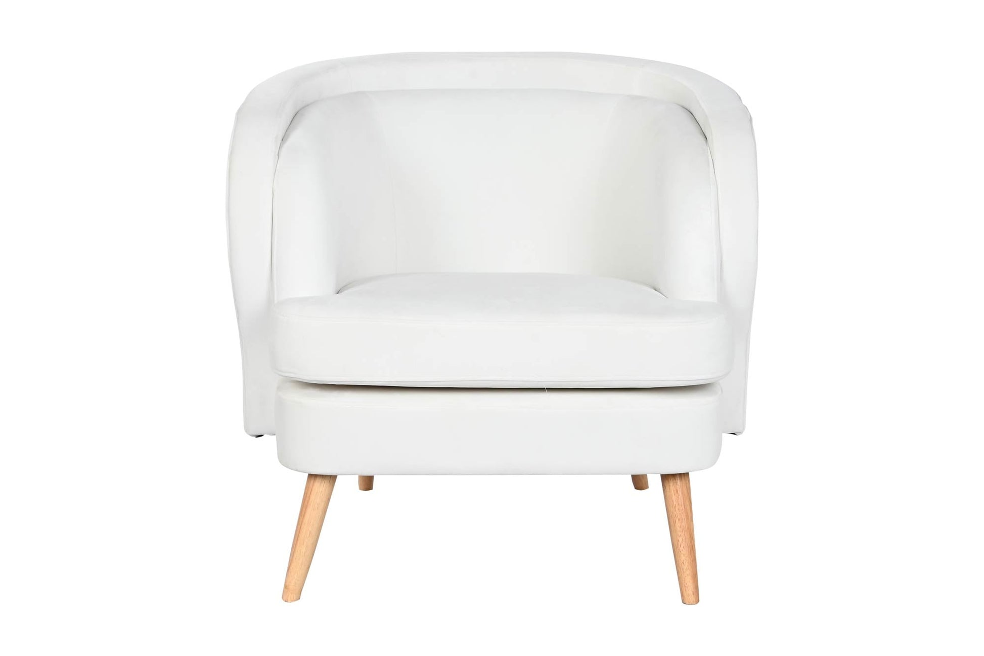 Butaca Poliester Madera 91X80X78 Blanco