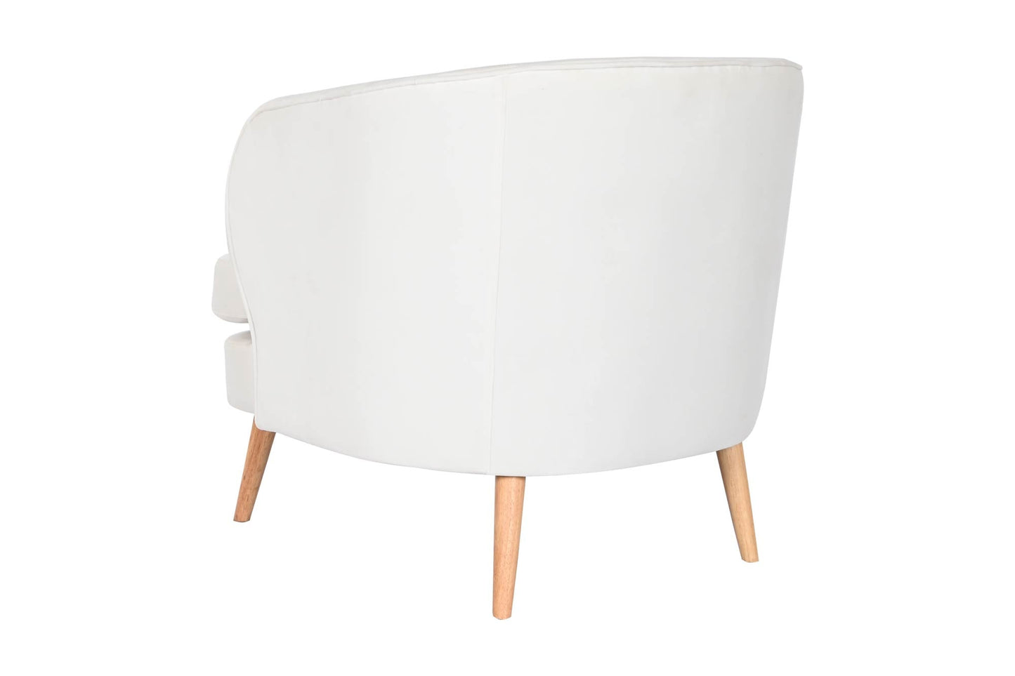 Butaca Poliester Madera 91X80X78 Blanco