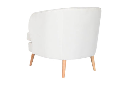 Butaca Poliester Madera 91X80X78 Blanco