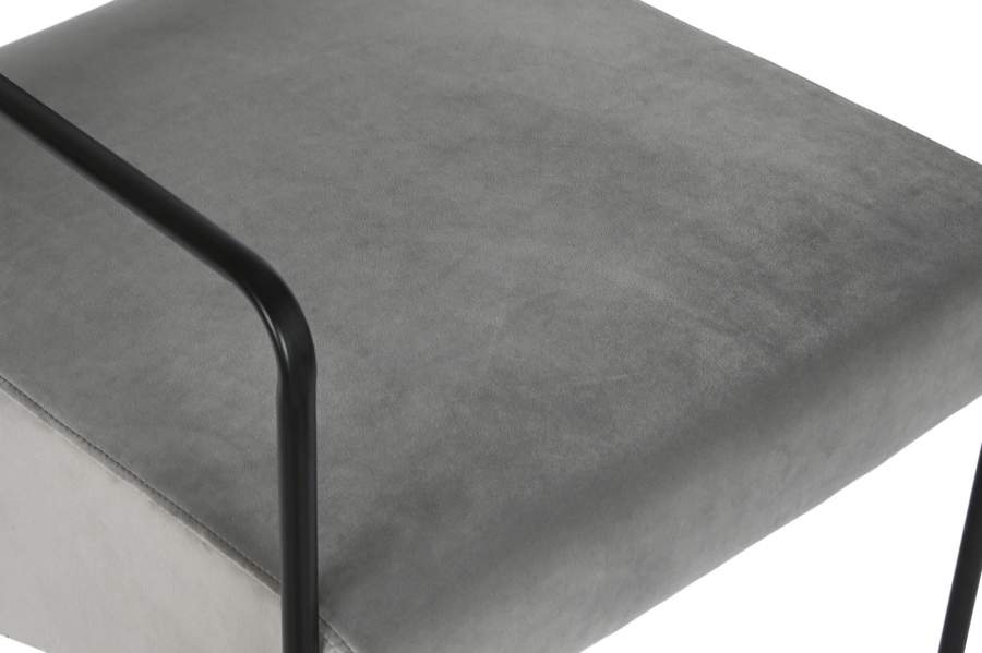 Butaca Poliester Metal 55X71X72 Gris