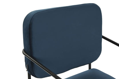 Butaca Poliester Metal 55_5X72X71 Azul