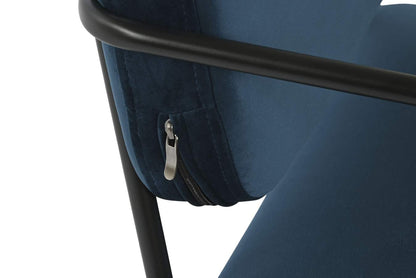 Butaca Poliester Metal 55_5X72X71 Azul